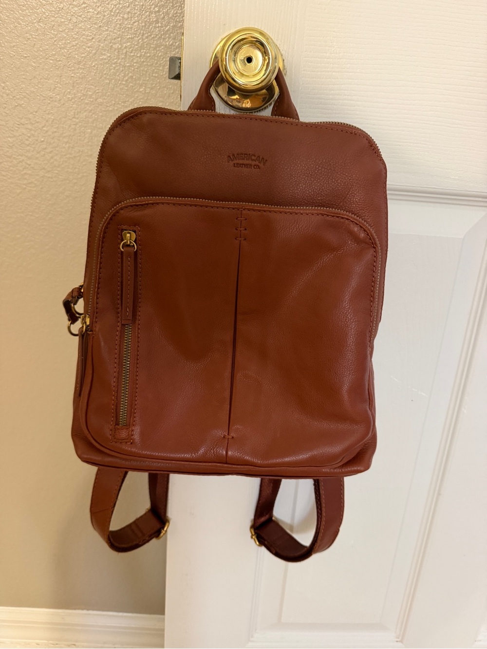 American Leather Brown Leather Backpack